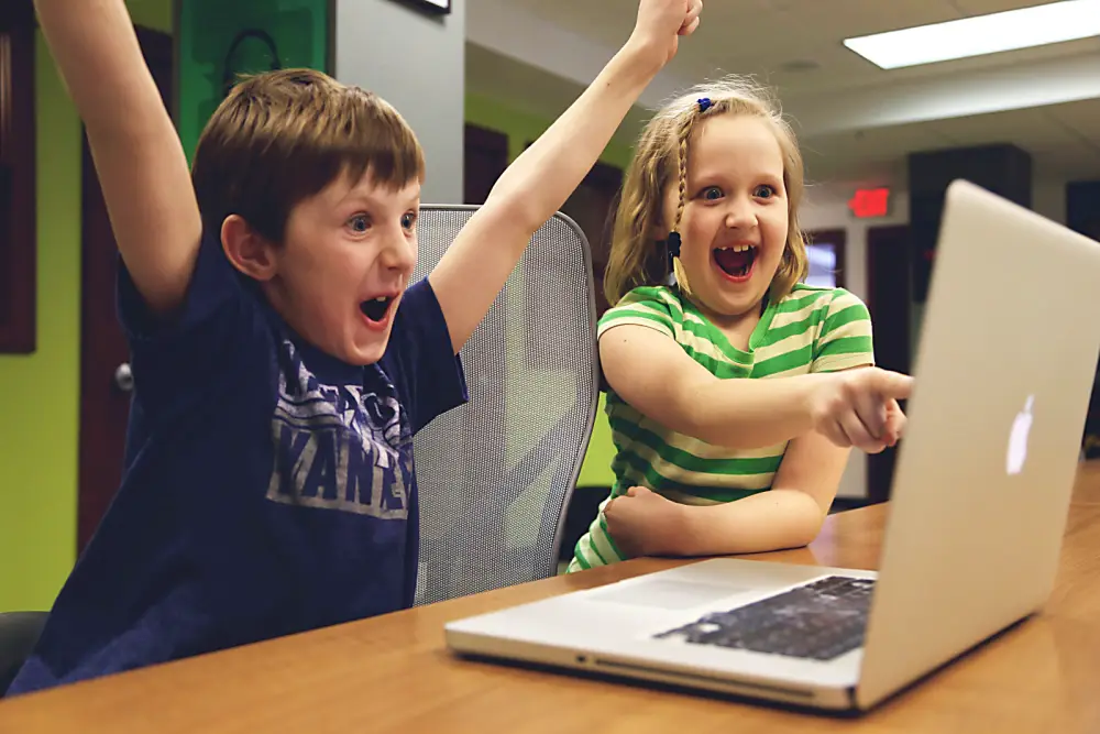 Students learning together in a supportive environment